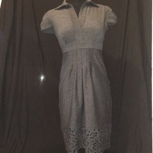 BCBG Maxazria grey short sleeve dress XS